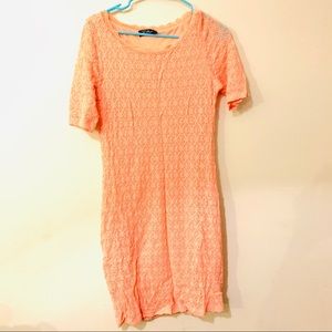 Orange Crochet Dress